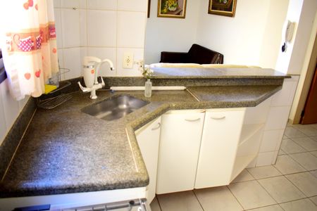 Cozinha de apartamento para alugar com 1 quarto, 34m² em Vila Ana Maria, Ribeirão Preto
