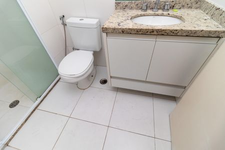 Banheiro da Suíte de apartamento para alugar com 1 quarto, 47m² em Várzea da Barra Funda, São Paulo