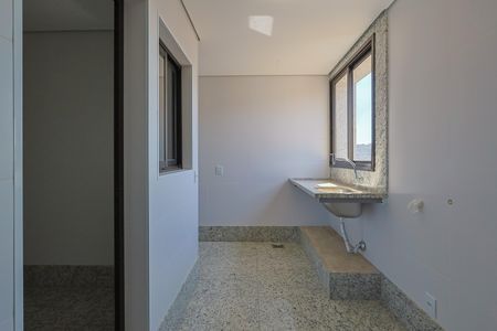 Área de Serviço de apartamento à venda com 4 quartos, 186m² em Serra, Belo Horizonte