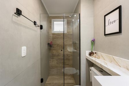 Apartamento à venda com 63m², 2 quartos e 1 vaga Apartamento à venda com 63m², 2 quartos e 1 vagaBanheiro da Suíte