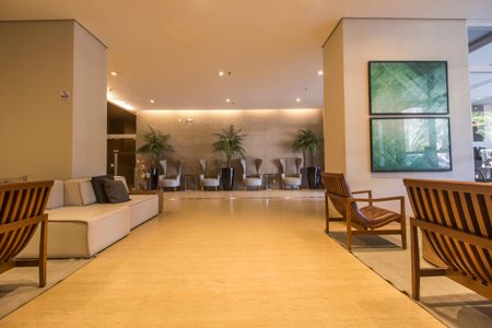 Studio à venda com 45m², 1 quarto e 1 vagaHall social