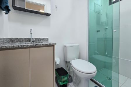 Studio para alugar com 26m², 1 quarto e 1 vaga Studio para alugar com 26m², 1 quarto e 1 vagaBanheiro