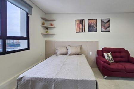 Studio para alugar com 26m², 1 quarto e 1 vaga Studio para alugar com 26m², 1 quarto e 1 vagaQuarto
