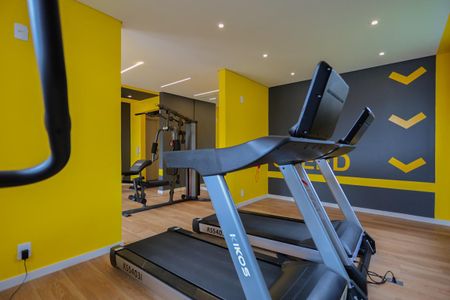 Apartamento para alugar com 38m², 2 quartos e sem vaga Apartamento para alugar com 38m², 2 quartos e sem vagaÁrea comum - Academia