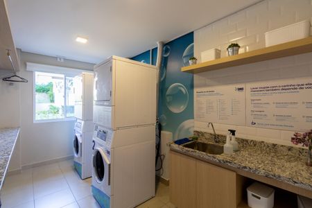 Apartamento à venda com 28m², 1 quarto e sem vaga Apartamento à venda com 28m², 1 quarto e sem vagaÁrea Comum - Lavanderia