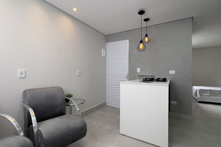 Sala e Cozinha de apartamento para alugar com 1 quarto, 40m² em Vila Nova Cumbica, Guarulhos