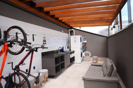 Studio à venda com 27m², 1 quarto e sem vagaLavanderia / Bicicletário