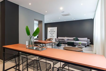 Apartamento para alugar com 39m², 1 quarto e sem vaga Apartamento para alugar com 39m², 1 quarto e sem vagaÁrea comum - Salão de festas