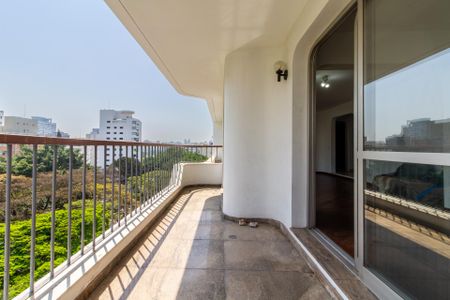 Varanda da Sala de apartamento à venda com 4 quartos, 180m² em Brooklin, São Paulo