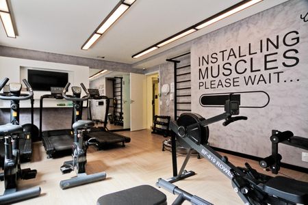 Apartamento para alugar com 36m², 2 quartos e sem vaga Apartamento para alugar com 36m², 2 quartos e sem vagaÁrea comum - Academia