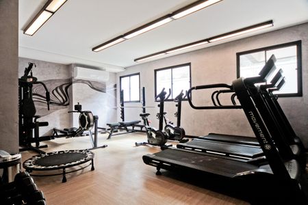 Apartamento para alugar com 36m², 2 quartos e sem vaga Apartamento para alugar com 36m², 2 quartos e sem vagaÁrea comum - Academia