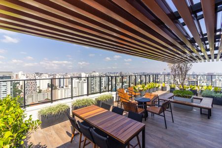 Apartamento à venda com 29m², 1 quarto e sem vaga Apartamento à venda com 29m², 1 quarto e sem vagaÁrea comum - Churrasqueira