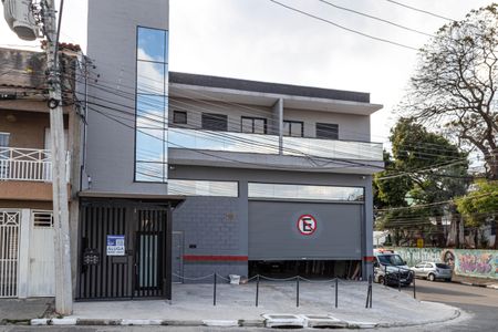 Studio para alugar com 32m², 1 quarto e sem vaga Studio para alugar com 32m², 1 quarto e sem vagaFachada - Placa