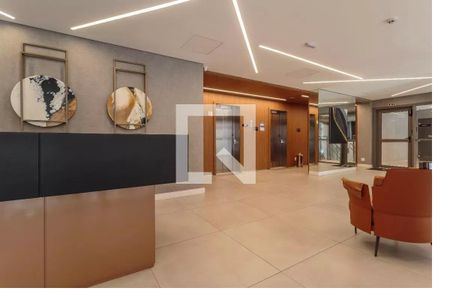 Apartamento à venda com 63m², 1 quarto e 2 vagas Apartamento à venda com 63m², 1 quarto e 2 vagasHall social