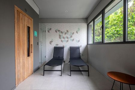 Studio para alugar com 37m², 1 quarto e 1 vagaSauna