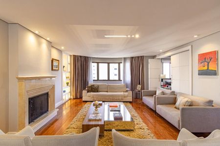Sala de apartamento para alugar com 3 quartos, 190m² em Indianópolis, São Paulo