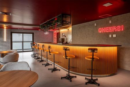 Studio à venda com 24m², 1 quarto e sem vaga Studio à venda com 24m², 1 quarto e sem vagaÁrea comum - Bar