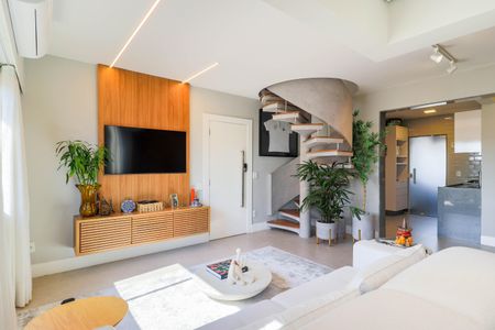 Sala de apartamento à venda com 3 quartos, 185m² em Brooklin Novo, São Paulo