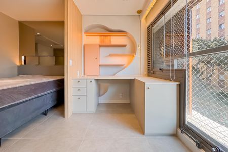 Studio à venda com 38m², 1 quarto e sem vagaVaranda - Escritório