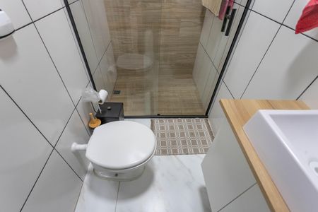 Casa para alugar com 125m², 2 quartos e 1 vaga Casa para alugar com 125m², 2 quartos e 1 vagaBanheiro da suíte