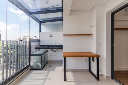 Studio para alugar com 32m², 1 quarto e sem vagaVaranda