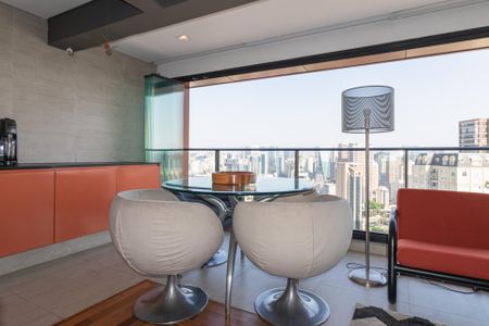 Apartamento para alugar com 98m², 1 quarto e 2 vagasSala