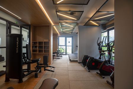 Studio à venda com 26m², 1 quarto e sem vaga Studio à venda com 26m², 1 quarto e sem vagaÁrea comum - Academia