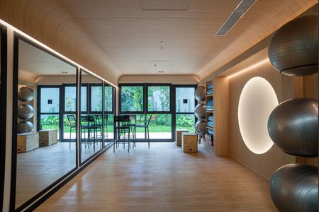 Studio à venda com 26m², 1 quarto e sem vaga Studio à venda com 26m², 1 quarto e sem vagaÁrea comum - Sala de Pilates