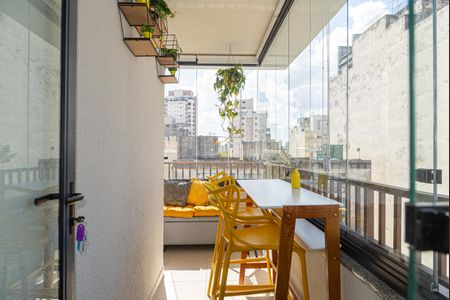 Studio à venda com 26m², 1 quarto e sem vaga Studio à venda com 26m², 1 quarto e sem vagaVaranda da Sala/Quarto