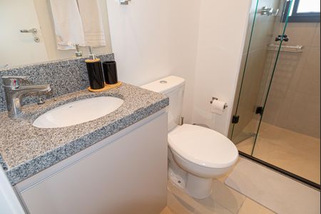 Studio à venda com 26m², 1 quarto e sem vaga Studio à venda com 26m², 1 quarto e sem vagaBanheiro Social