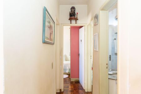 Corredor de apartamento à venda com 3 quartos, 79m² em Grajaú, Belo Horizonte