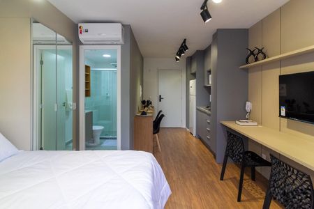 Studio de kitnet/studio para alugar com 1 quarto, 27m² em Jardim das Acacias, São Paulo