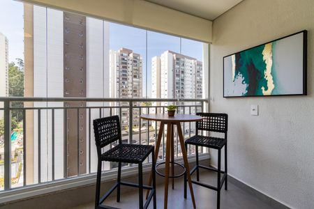 Studio à venda com 38m², 1 quarto e 1 vagaVaranda