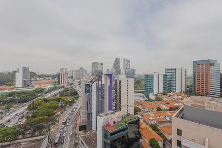 Vista da Varanda de apartamento à venda com 1 quarto, 49m² em Pinheiros, São Paulo