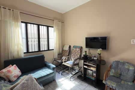 Sala de casa de condomínio para alugar com 1 quarto, 54m² em Aviação, Praia Grande