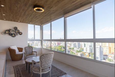 Varanda da Sala de apartamento para alugar com 3 quartos, 364m² em Morro dos Ingleses, São Paulo