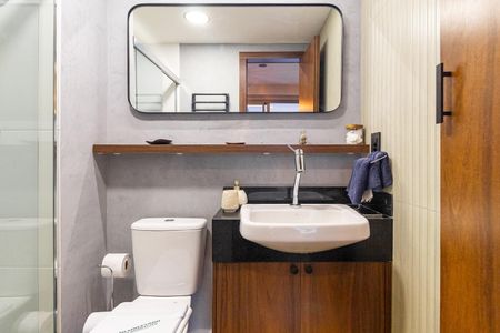 Studio para alugar com 22m², 1 quarto e sem vaga Studio para alugar com 22m², 1 quarto e sem vagaBanheiro