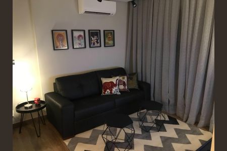 Sala de apartamento à venda com 1 quarto, 41m² em Indianópolis, São Paulo