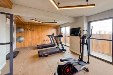 Studio à venda com 24m², 1 quarto e sem vaga Studio à venda com 24m², 1 quarto e sem vagaAcademia
