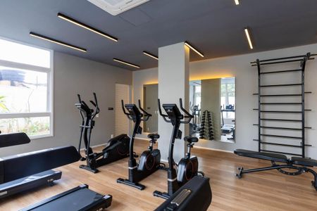 Studio à venda com 29m², 1 quarto e sem vaga Studio à venda com 29m², 1 quarto e sem vagaÁrea comum - Academia