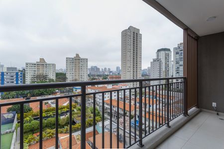 Varanda de kitnet/studio para alugar com 1 quarto, 30m² em Vila Olímpia, São Paulo
