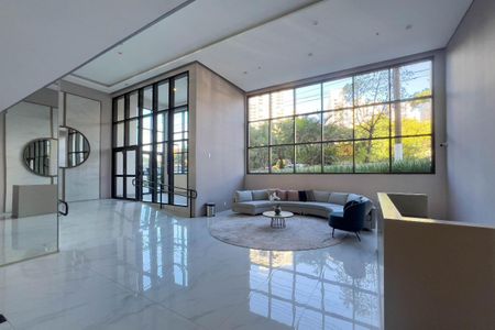 Studio para alugar com 32m², 1 quarto e sem vaga Studio para alugar com 32m², 1 quarto e sem vagaHall de entrada