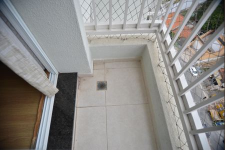 Varanda da Sala de apartamento para alugar com 2 quartos, 55m² em Vila Príncipe de Gales, Santo André