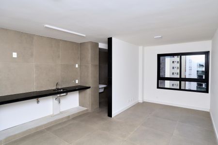 Sala/Cozinha de apartamento à venda com 1 quarto, 56m² em Lourdes, Belo Horizonte