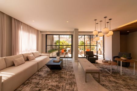 Studio para alugar com 25m², 1 quarto e sem vaga Studio para alugar com 25m², 1 quarto e sem vagaÁrea comum - Salão de festas