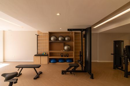 Studio para alugar com 25m², 1 quarto e sem vaga Studio para alugar com 25m², 1 quarto e sem vagaÁrea comum - Academia