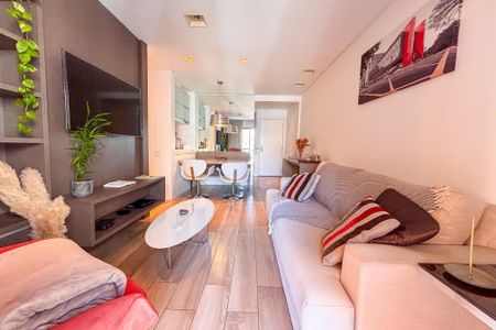 Sala/Cozinha de apartamento para alugar com 1 quarto, 45m² em Jardim Paulista, São Paulo