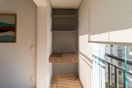 Varanda de apartamento à venda com 1 quarto, 28m² em Pompeia, São Paulo