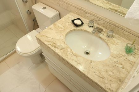 Apartamento para alugar com 267m², 4 quartos e 5 vagasBanheiro da Suíte 1