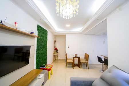 Sala de apartamento à venda com 2 quartos, 60m² em Vila Homero Thon, Santo André